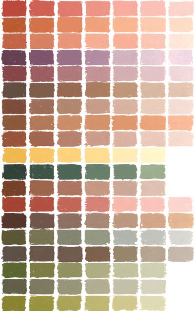 Soft Pastels Color Chart At Great American Art Works
