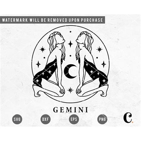 Gemini SVG Gemini Zodiac SVG Astrology SVG Horoscope S Inspire
