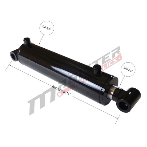 5 Bore X 20 Stroke Hydraulic Cylinder Welded Cross Tube Double Acting