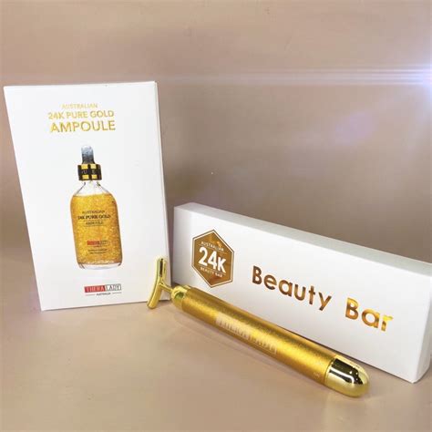 Thera Lady 24k Pure Gold Ampoule 100ml 24k Golden Beauty Bar Set