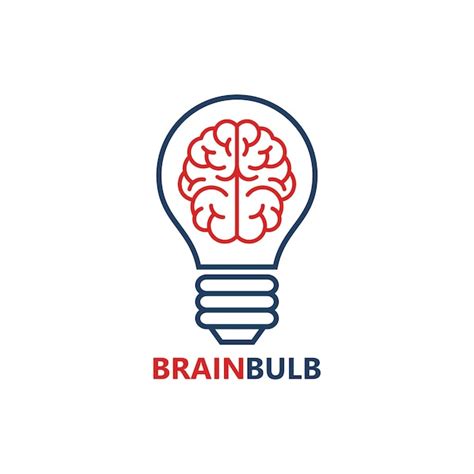 Premium Vector Brain Bulb Idea Logo Template Design