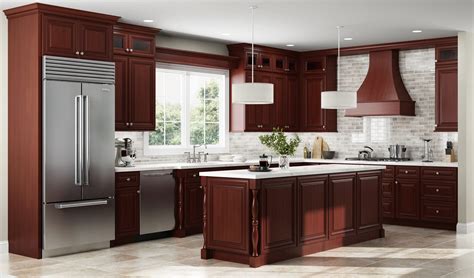 My problem is that my husband can t bear the thought of painting these cherry cabinets. Gorgeous Kitchen Design ideas For Cherry Cabinets