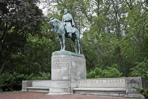 Brigadier General Erastus B Wolcott Statue Milwaukee Wisconsin