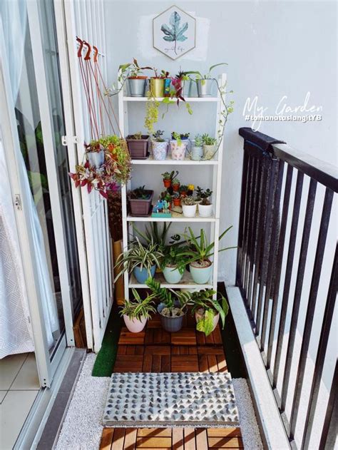 idea deko balkoni kecil  rumah jenis apartment