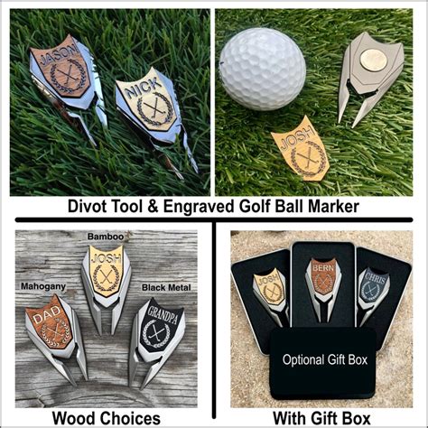 Golf Ball Marker Personalized Divot Tool Custom Engraved Etsy