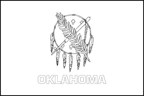 Free Printable Oklahoma State Flag And Color Book Pages 8½ X 11