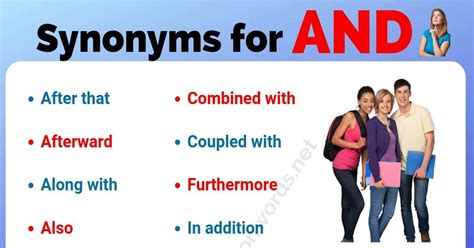 AND Synonym: List of 18 Useful Synonyms for And in English ...