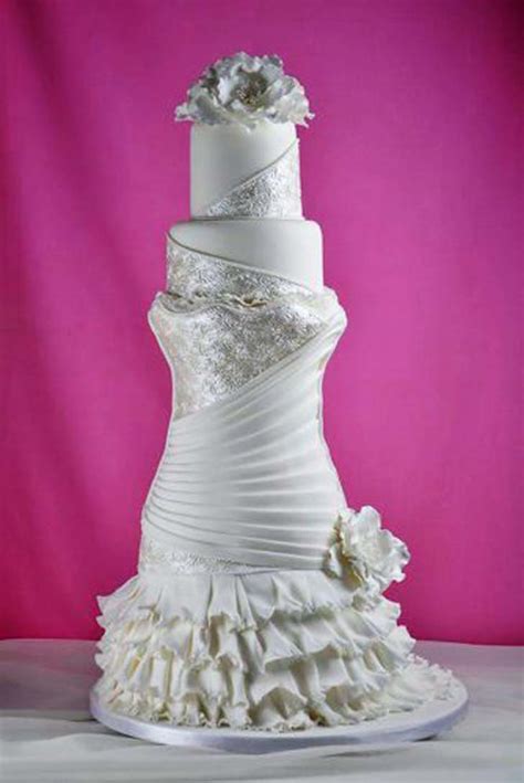 10 Stunning Wedding Dress Cakes For Your Bridal Shower Cake Magazine