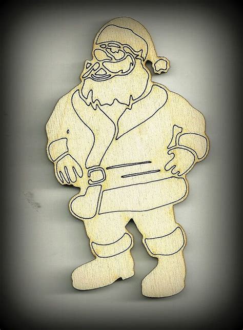 Santa Claus 1 Christmas Cutouts Wood Unfinished Diy You Decorate