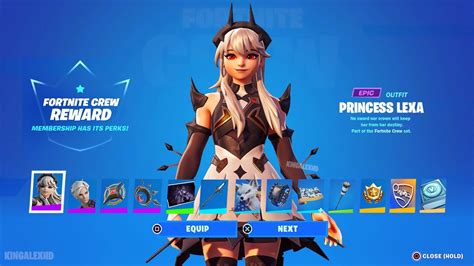 How To Get Princess Lexa Skin And Prince Orin Skin Free In Fortnite Crew Pack On August 2023 Youtube