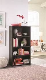 4 Shelf Bookcase Black Images