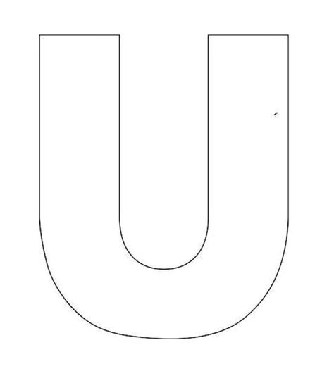 Printable Alphabet Letter U Template! Alphabet Letter U Templates are
