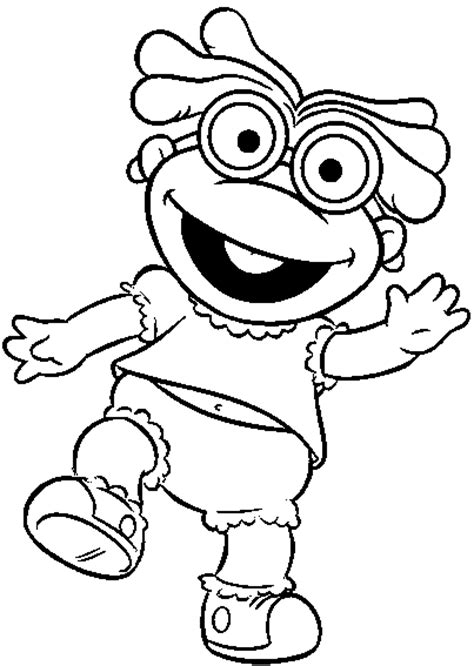 Free The Muppets Babies Show Coloring Sheet For Drawing Kids