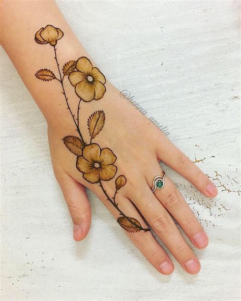 Simple Mehndi Flower Designs For Hands Design Talk