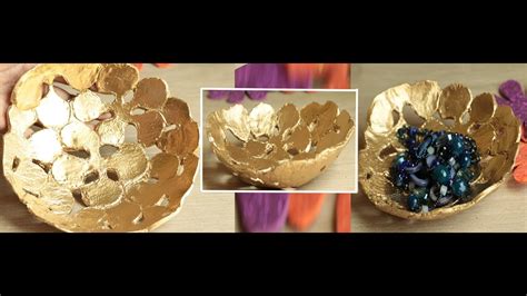 Diy Decorative Bowl How To Make Beautiful Decorative Bowl By Happyspace Youtube