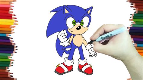 Como Dibujar A Sonic Paso A Paso Y Muy Facil Dibujos Para Colorear