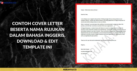 Contoh cover letter resume bahasa melayu. Contoh Cover Letter Beserta Nama Rujukan Dalam Bahasa ...