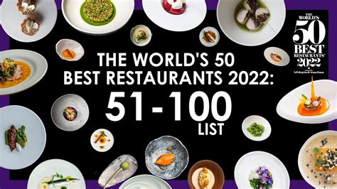 The Worlds 50 Best Restaurants 2022 51 100 List Youtube