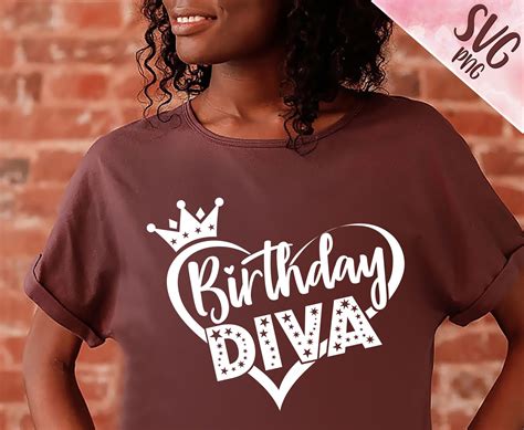 Birthday Diva Svg Birthday Queen Svg Birthday Design Cut Etsy