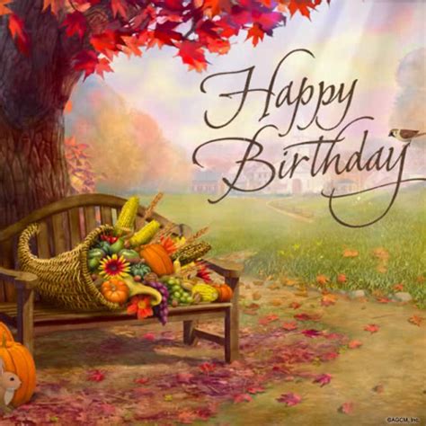 Happy Birthday Images With Fall Flowers💐 — Free Happy Bday Pictures And