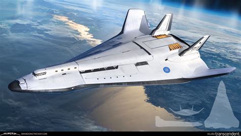 Artstation Space Dive Shuttle Concept Brandon Stricker Space