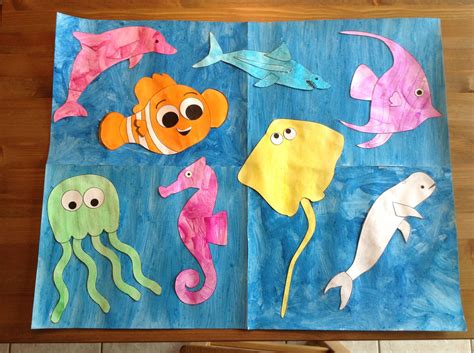 Ocean Craft Using Printables From Ocean Crafts