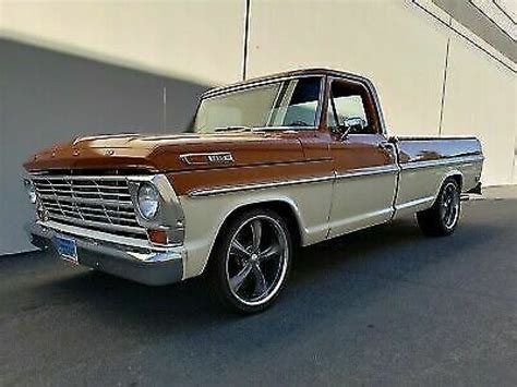 1969 Ford F100 Pickup Orange Rwd Automatic For Sale Ford F100 1969