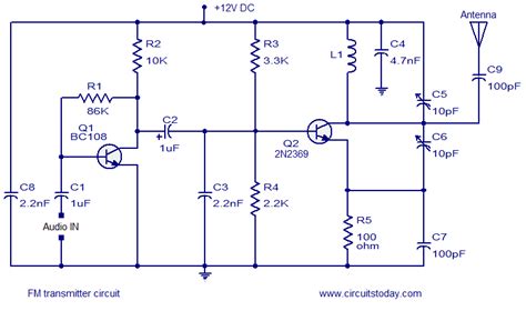 Simple Fm Transmitter Circuit Based On Two Transistors