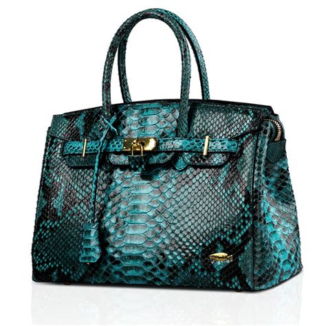 Luxury Genuine Snakeskin Handbag For Women