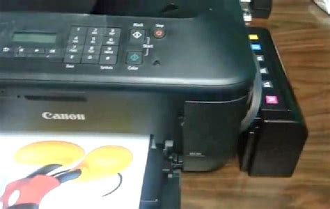 After the both buttons are released, the ability indicator volition blink greenish for only about fourth dimension in addition to and then the turn off the printer in addition to repeat pace 1. Resetting the ink levels in Canon PIXMA MX391 | en.Rellenado