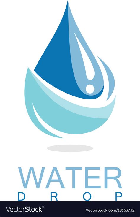 Drop Water Logo Royalty Free Vector Image Vectorstock