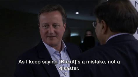 David Cameron Brexit S Turned Out Less Badly Than First Thought Bbc News