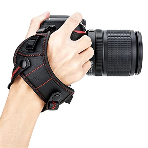 Jjc Deluxe Microfiber Camera Hand Strap Secure Padded Camera Holder