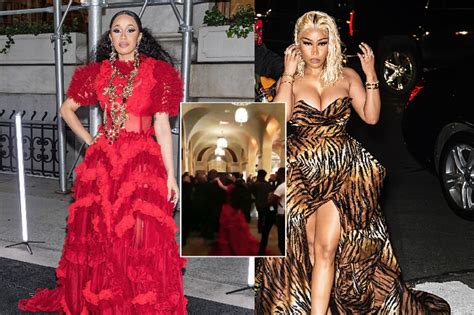 Rap Stars Nicki Minaj And Cardi B Feud Turns Violent At New York