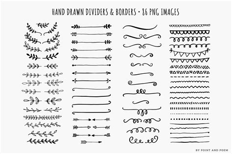 Hand Drawn Dividers Laurels And Arrows How To Draw Hands Draw Dividers