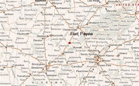 Where Is Fort Payne Alabama What County Is Fort Payne In Where Is Map