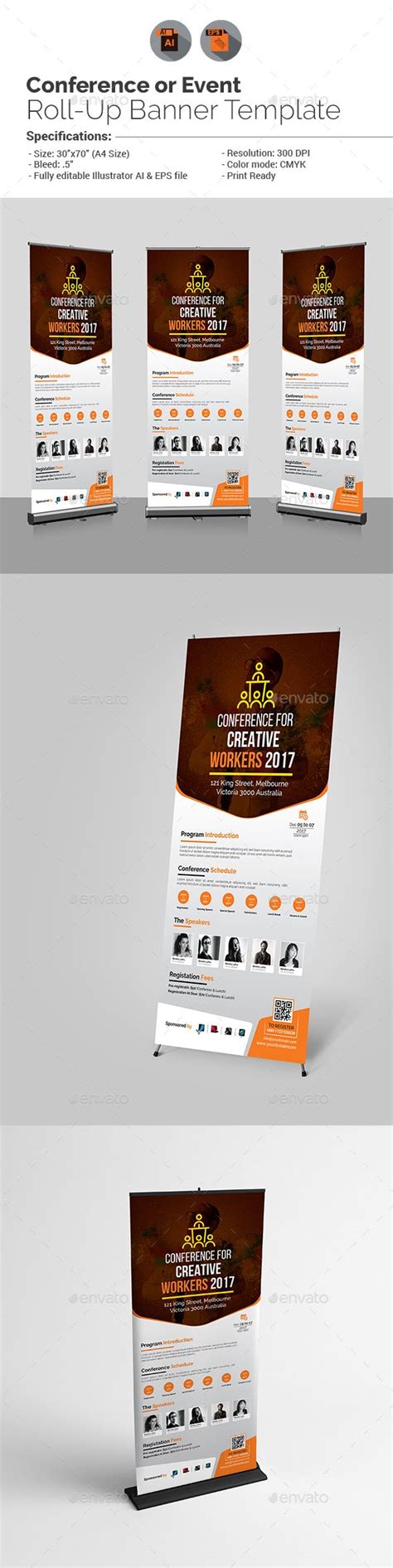 Conferenceevent Roll Up Banner Template Banner Template Rollup