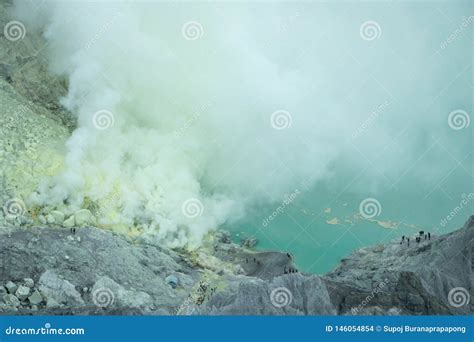 Kawah Ijen Volcano Complex Is A Group Of Composite Volcanoes In The