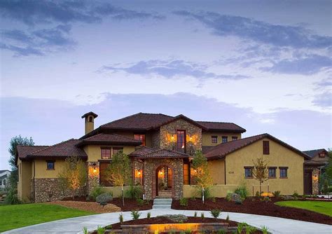 Concept Tuscan Home Plans Single Story Booming
