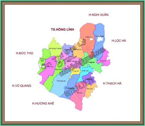 Nhật Ký Bản đồ Hành Chính Huyện Cẩm Xuyên Hà Tĩnh Mới Nhất