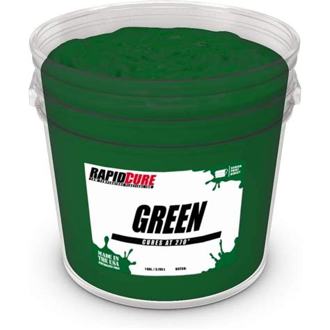 Rapid Cure Green Plastisol Ink For Screen Printing Low Temperature Fast