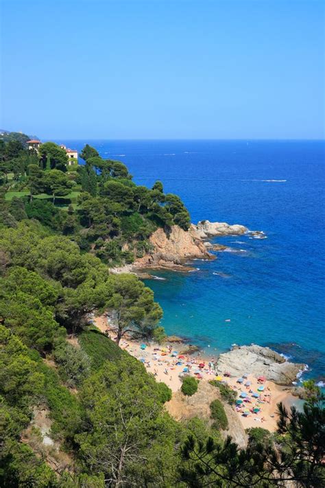 Platja Calas De Boadella Strand In Lloret De Mar Costa Brava Spanien Spanischer Strand Des