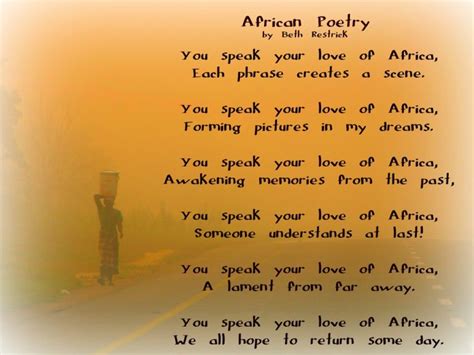 african poetry beth restrick culture miks