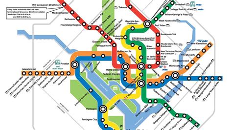 Redesigned Washington Dc Metro Subway Map Wmata Unoff