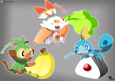 Galars Starters By Edonovaillustrator On Deviantart