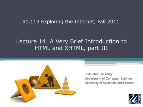 Ppt Lecture 14 A Very Brief Introduction To Html And Xhtml Part Iii