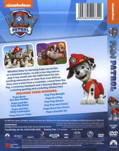 Paw Patrol Dvd Dvd Buy Online In South Africa From Za