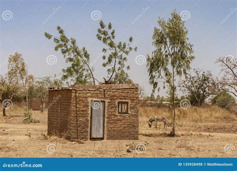 Typical House In The Ouagadougou Township Or Slum Burkina Faso Stock