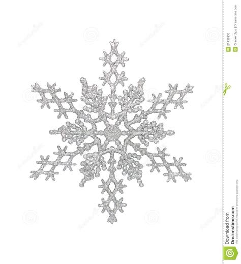 Zilveren Sneeuwvlok Stock Afbeelding Image Of Versiering 21439935