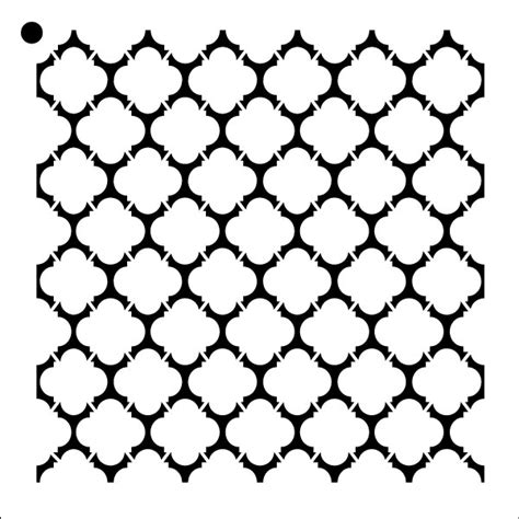 Quatrefoil Repeatable Pattern Stencil 6 X 6 Stcl10281 By